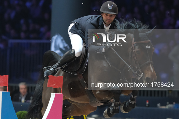 Julien Anquetin rides Flamby des Forets during the International Winning Round CSI5*-W Trophy No. 5 presented by Crivelli at Jumping Verona...