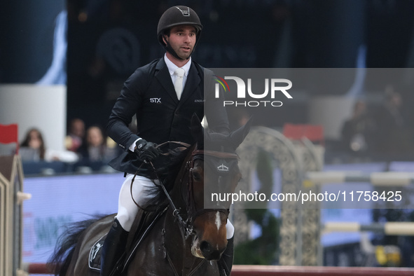 Julien Anquetin rides Flamby des Forets during the International Winning Round CSI5*-W Trophy No. 5 presented by Crivelli at Jumping Verona...