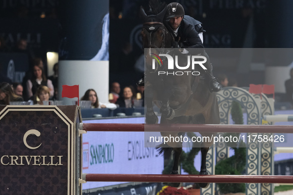 Julien Anquetin rides Flamby des Forets during the International Winning Round CSI5*-W Trophy No. 5 presented by Crivelli at Jumping Verona...