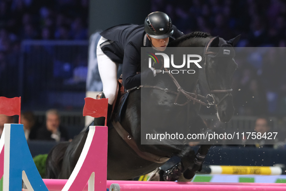 Max Kuhner rides EIC Cooley Jump the Q during the International Winning Round CSI5*-W Trophy No. 5 presented by Crivelli at Jumping Verona i...