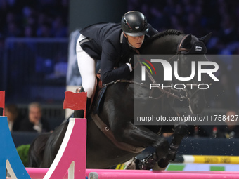 Max Kuhner rides EIC Cooley Jump the Q during the International Winning Round CSI5*-W Trophy No. 5 presented by Crivelli at Jumping Verona i...