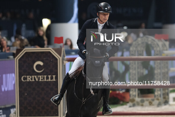 Max Kuhner rides EIC Cooley Jump the Q during the International Winning Round CSI5*-W Trophy No. 5 presented by Crivelli at Jumping Verona i...