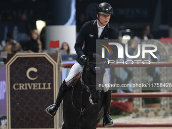 Max Kuhner rides EIC Cooley Jump the Q during the International Winning Round CSI5*-W Trophy No. 5 presented by Crivelli at Jumping Verona i...