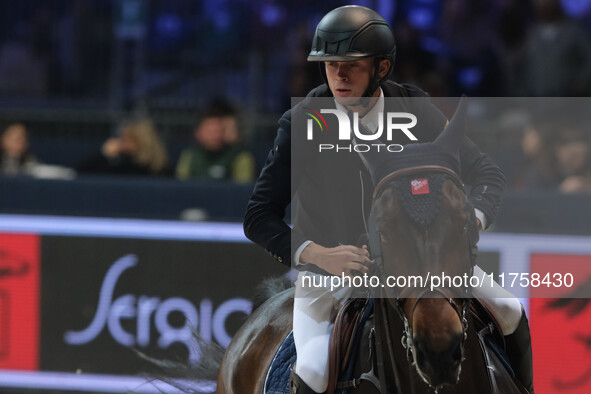 Antoine Ermann rides Odin Van Hanegoor during the International Winning Round CSI5*-W Trophy No. 5 presented by Crivelli at Jumping Verona i...