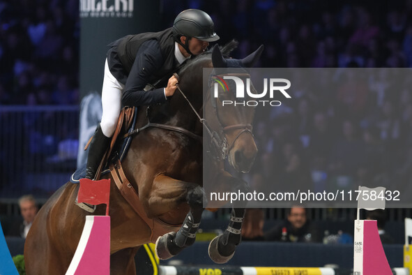 Antoine Ermann rides Odin Van Hanegoor during the International Winning Round CSI5*-W Trophy No. 5 presented by Crivelli at Jumping Verona i...