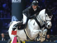 Jerome Guery rides Great Britain V during the International Winning Round CSI5*-W Trophy No. 5 presented by Crivelli at Jumping Verona in Ve...