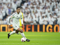 Jude Bellingham central midfield of Real Madrid and England during the La Liga match between Real Madrid CF and CA Osasuna at Estadio Santia...