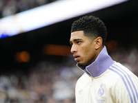 Jude Bellingham central midfield of Real Madrid and England  prior the La Liga match between Real Madrid CF and CA Osasuna at Estadio Santia...