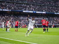 Vinicius Junior of Real Madrid CF celebrates his goal during the La Liga EA Sports 2024/25 football match between Real Madrid CF and CA Osas...