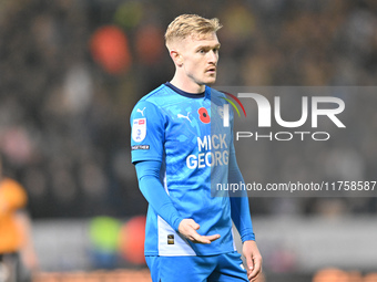 Jack Sparkes (21 Peterborough United) participates in the Sky Bet League 1 match between Peterborough and Cambridge United at London Road in...