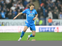 Oscar Wallin of Peterborough United controls the ball during the Sky Bet League 1 match between Peterborough United and Cambridge United in...