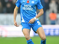 Oscar Wallin of Peterborough United controls the ball during the Sky Bet League 1 match between Peterborough United and Cambridge United in...