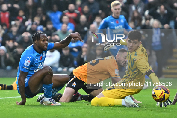 Ricky Jade Jones (17 Peterborough United) scores his first goal during the Sky Bet League 1 match between Peterborough and Cambridge United...