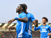 Kwame Poku (11 Peterborough United) celebrates after scoring the team's second goal during the Sky Bet League 1 match between Peterborough a...