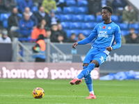 Emmanuel Fernandez (37 Peterborough United) passes the ball during the Sky Bet League 1 match between Peterborough and Cambridge United at L...