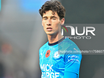 Joel Randall (14 Peterborough United) looks on during the Sky Bet League 1 match between Peterborough and Cambridge United at London Road in...