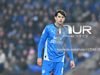 Ryan De Havilland (8 Peterborough United) looks on during the Sky Bet League 1 match between Peterborough and Cambridge United at London Roa...