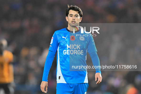 Ryan De Havilland (8 Peterborough United) looks on during the Sky Bet League 1 match between Peterborough and Cambridge United at London Roa...