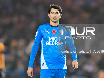 Ryan De Havilland (8 Peterborough United) looks on during the Sky Bet League 1 match between Peterborough and Cambridge United at London Roa...