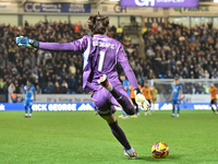 Goalkeeper Nicholas Bilokapic of Peterborough takes a free kick during the Sky Bet League 1 match between Peterborough and Cambridge United...