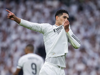 Jude Bellingham of Real Madrid CF celebrates his goal during the La Liga EA Sports 2024/25 football match between Real Madrid CF and CA Osas...