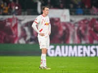 Christoph Baumgartner of Leipzig  with post game despair during the Bundesliga match between RB Leipzig and Borussia Mönchengladbach at Red...