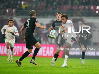 Assan Ouedraogo of Leipzig  controls the ball during the Bundesliga match between RB Leipzig and Borussia Mönchengladbach at Red Bull arena,...