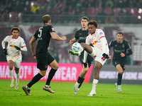 Assan Ouedraogo of Leipzig  controls the ball during the Bundesliga match between RB Leipzig and Borussia Mönchengladbach at Red Bull arena,...