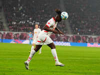 Amadou Haidara of Leipzig  heads during the Bundesliga match between RB Leipzig and Borussia Mönchengladbach at Red Bull arena, Leipzig, Ger...