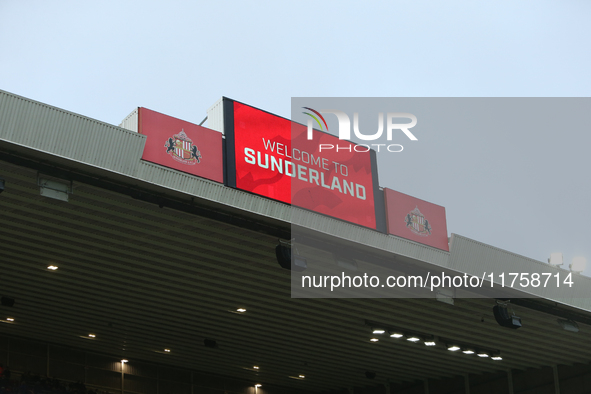 A general view of the Stadium of Light during the Sky Bet Championship match between Sunderland and Coventry City at the Stadium of Light in...