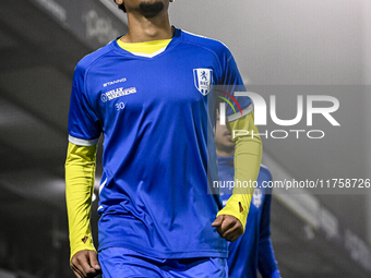 RKC midfielder Daouda Weidmann plays during the match between RKC and NEC at the Mandemakers Stadium in Waalwijk, Netherlands, on November 9...