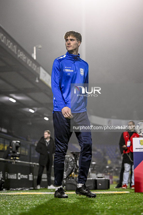 RKC midfielder Tim van der Loo plays during the match between RKC and NEC at the Mandemakers Stadium in Waalwijk, Netherlands, on November 9...