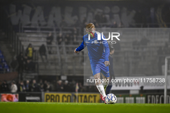 RKC midfielder Richard van der Venne plays during the match between RKC and NEC at the Mandemakers Stadium in Waalwijk, Netherlands, on Nove...