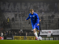 RKC midfielder Richard van der Venne plays during the match between RKC and NEC at the Mandemakers Stadium in Waalwijk, Netherlands, on Nove...