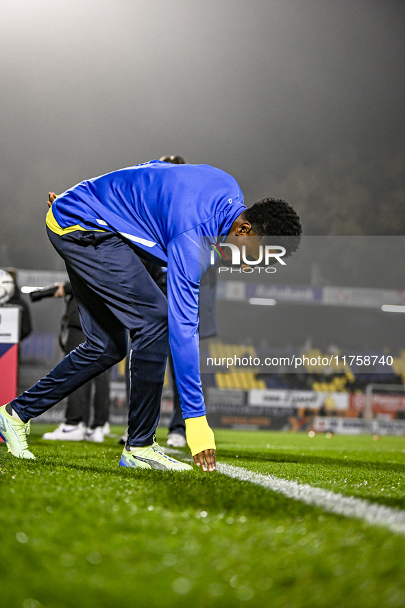 RKC forward Denilho Cleonise plays during the match between RKC and NEC at the Mandemakers Stadium in Waalwijk, Netherlands, on November 9,...