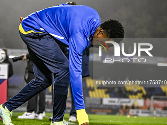 RKC forward Denilho Cleonise plays during the match between RKC and NEC at the Mandemakers Stadium in Waalwijk, Netherlands, on November 9,...