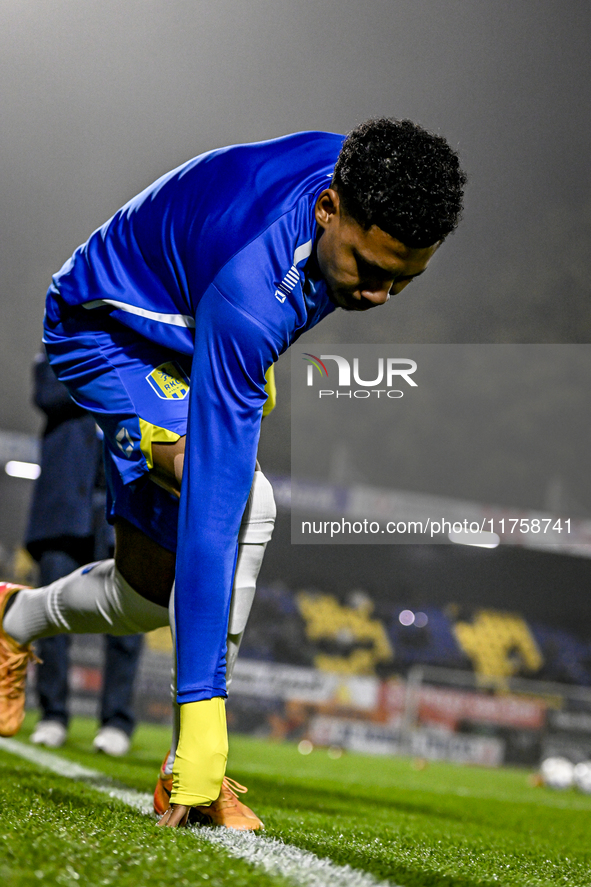 RKC forward Richonell Margaret plays during the match between RKC and NEC at the Mandemakers Stadium in Waalwijk, Netherlands, on November 9...