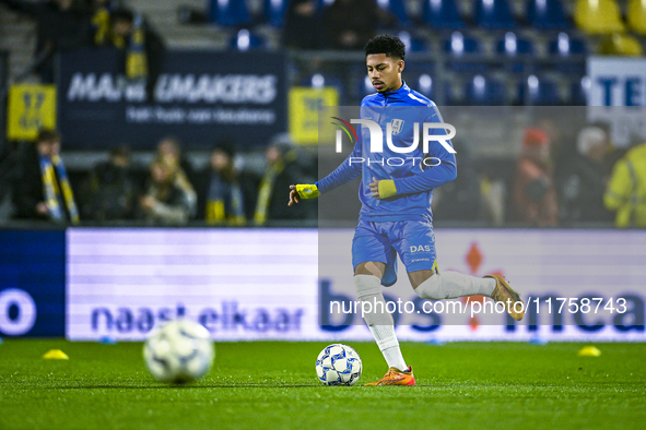 RKC forward Richonell Margaret plays during the match between RKC and NEC at the Mandemakers Stadium in Waalwijk, Netherlands, on November 9...