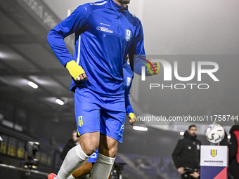 RKC forward Oskar Zawada plays during the match between RKC and NEC at the Mandemakers Stadium in Waalwijk, Netherlands, on November 9, 2024...