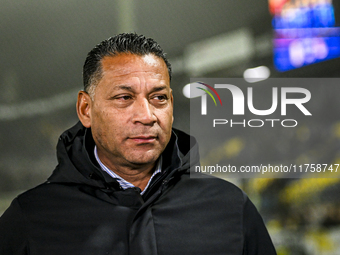 RKC trainer Henk Fraser is present during the match between RKC and NEC at the Mandemakers Stadium in Waalwijk, Netherlands, on November 9,...