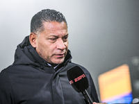 RKC trainer Henk Fraser is present during the match between RKC and NEC at the Mandemakers Stadium in Waalwijk, Netherlands, on November 9,...