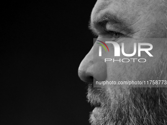 Wayne Rooney, manager of Plymouth Argyle, looks on during the Sky Bet Championship match between Derby County and Plymouth Argyle at Pride P...