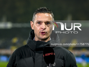 NEC trainer Rogier Meijer is present during the match between RKC and NEC at the Mandemakers Stadium in Waalwijk, Netherlands, on November 9...