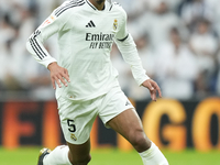 Jude Bellingham central midfield of Real Madrid and England during the La Liga match between Real Madrid CF and CA Osasuna at Estadio Santia...