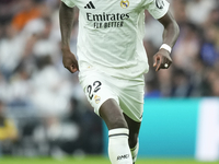 Antonio Rudiger centre-back of Real Madrid and Germany during the La Liga match between Real Madrid CF and CA Osasuna at Estadio Santiago Be...