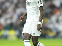 Antonio Rudiger centre-back of Real Madrid and Germany during the La Liga match between Real Madrid CF and CA Osasuna at Estadio Santiago Be...