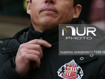 Sunderland Head Coach Regis Le Bris is present during the Sky Bet Championship match between Sunderland and Coventry City at the Stadium Of...