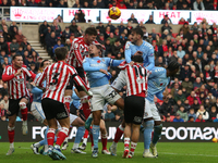 Chris Mepham of Sunderland heads a ball away during the Sky Bet Championship match between Sunderland and Coventry City at the Stadium Of Li...