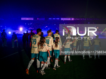 During the match RKC - NEC at the Mandemakers Stadium for the 2024-2025 season in Waalwijk, Netherlands, on November 9, 2024. (