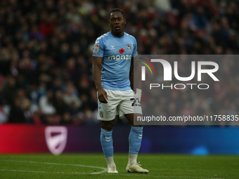 Brandon Thomas-Asante of Coventry City participates in the Sky Bet Championship match between Sunderland and Coventry City at the Stadium Of...